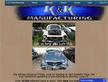 Tablet Screenshot of kkmfg.com